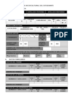 Ficha Sociocultural Del Estudiante