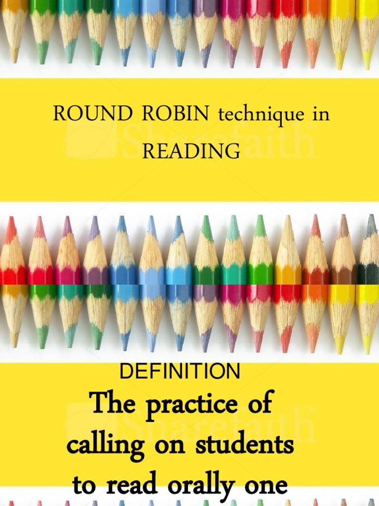 Round Robin Reading PDF