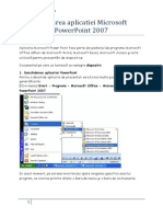 Utilizarea Aplicatiei Microsoft PowerPoint 2007