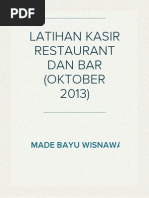 Latihan Kasir Restaurant Dan Bar