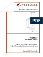 Installation and Operation Manual: Ug-8D Mas Ma Speed Setting