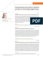 Gospodarenje Komunalnim Otpadom Primjenom Tehnologije Higijenizacije PDF