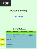  Personal Selling