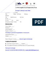 2009 NA-CCOWE English Track Registration Form: Personal Data