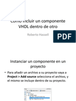 Incluir Un Archivo VHDL Dentro de Otro Como COMPONENT