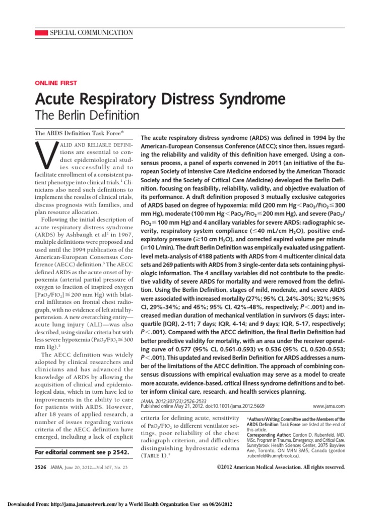 Ards 1 PDF | PDF