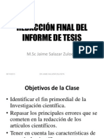 6.- REDACCIÓN DEL ARTICULO CIENTÍFICO