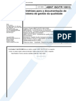 ISO TR 10013 - 1999 - Diretrizes Para a Documentacao de Sistema de Gestao Da Qualida
