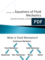 Basic Equations of Fluid Mechanics