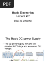 Basic Electronics Lecture # 2: Diode As A Rectifier