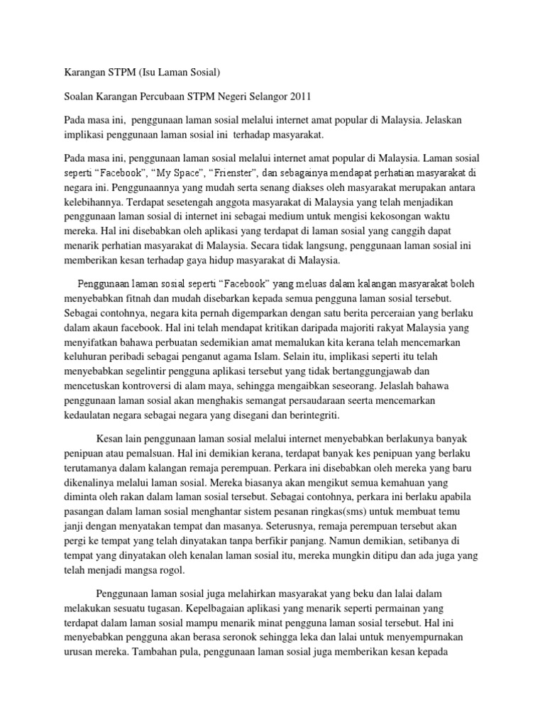Karangan Stpm Pdf