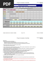 Cumulative Cost Curve Dollars Template