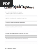 Sejarah Bab 9 Soalan Struktur
