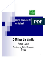 Lim Mah Hui - Global Financial Crisis and Impact on Malaysia_2008 at SERI