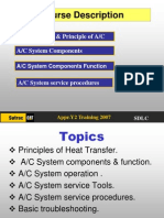 Course Description: Fundamentals & Principle of A/C A/C System Components