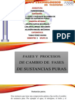 Fases y Procesosde Cambio en Fases de Sustancias Puras