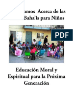 Learning About Bahai Childrens Classes - Spanish