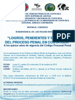 Afiche Congreso Asociacion Ciencias Penales 2013