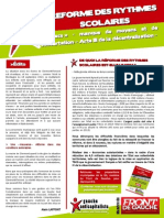 Tract Réforme Des Rythmes Scolaires GA