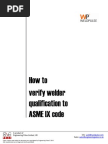 How to Verify Welder Qualification to ASME IX
