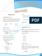 Sol. S.M 2011-II Conocimientos
