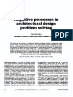 Cognitive Processes in Architectural Design