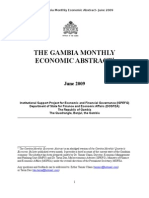 Gambia Monthly Economic Abstract June 2009