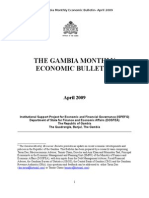 Gambia Monthly Economic Report April 2009