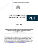 Gambia Monthly Economic Report March 2009