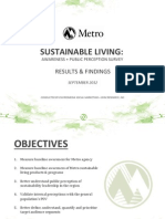 Sustainable Living:: Results & Findings