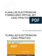 Planillas Electronicas Formulario Virtual 601 Caso Practico