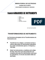 Transformadores de Instrumetos C.F.E