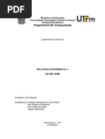 Relatório III, Lei de Ohm