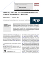 HR Practices For People With Disabilities