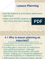 Unit Lesson Planning: Objectives