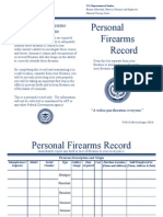 Personal Firearms Record: Lost/Stolen Firearms Investigations