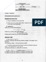 Mathématiques - Examen 2004/2005