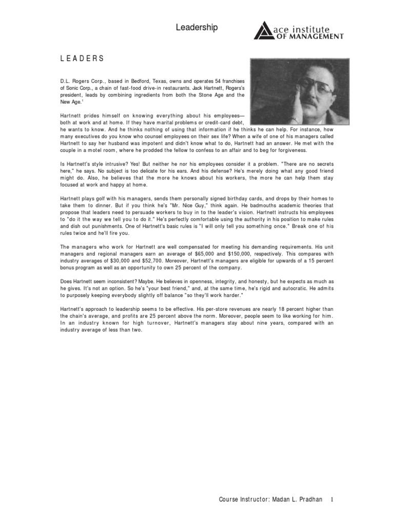 Leadership Concept | PDF