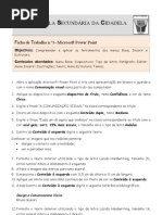 Ficha de Trabalho ITIC Power Point N-1