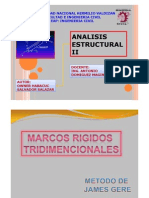 MARCOS RIGIDOS TRIDIMENSIONALES POR EL MÉTODO DE JAMES M. GERE (Modo de Compatibilidad)