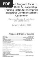 Download Proposed Commencement Program by W L Porter Institute SN17466370 doc pdf