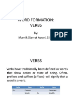 Word Formation - Verb