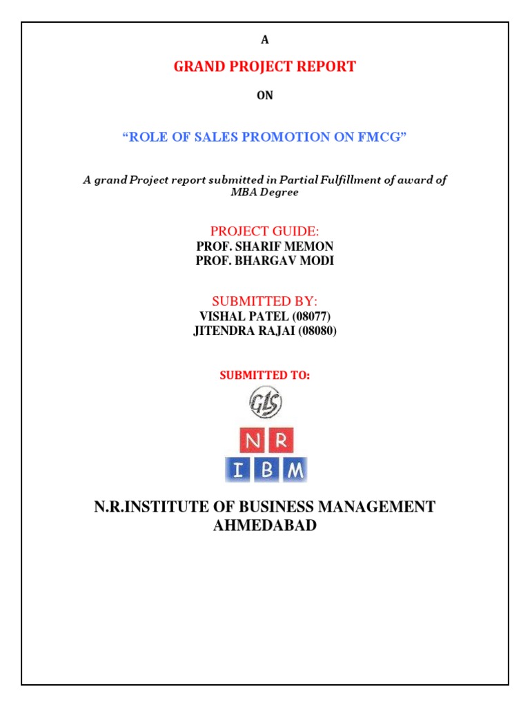 Impact of Sales Promotions in FMCG | PDF | Promotion (Marketing) | Retail