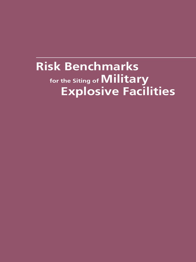Military Explosive Facility Risk Benchmarks | PDF | Traffic Collision ...