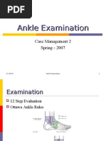 Download Ankle Examination by bjpalmer SN17467535 doc pdf