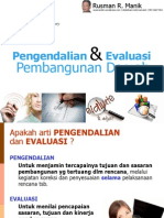 Evaluasi Dan Pengendalian Pembangunan Daerah SN-PFM