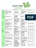 VHW 2013 Event Schedule