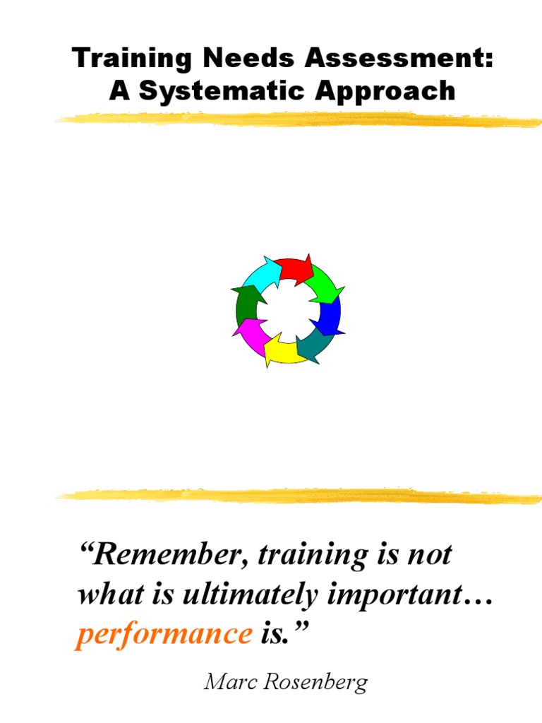 Training Needs Assessment Guide | PDF | Needs Assessment | Competence ...