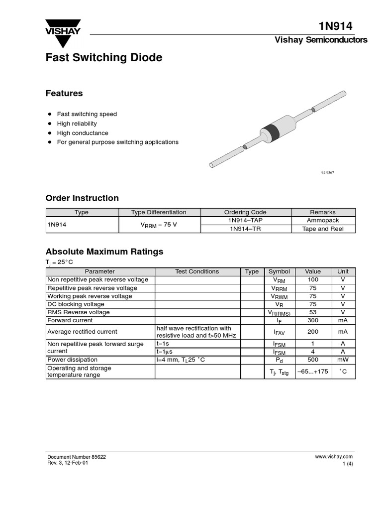 Vishay: Semiconductors | PDF | Rectifier | Diode