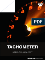 Tachometer: MODEL NO.-ACM-2207T